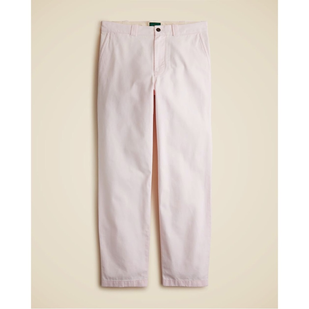 NWT J. Crew Classic Trouser Canvas Shell Pink